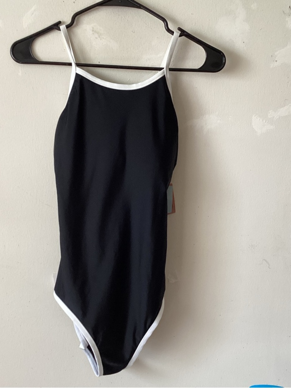 Shade & Shore Black and White One-Piece Swimsuit